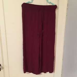 Maroon palazzo pants